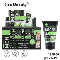 ГЕЛ ЗА ПОЧИСТВАНЕ НА ЛИЦЕ 2 В 1 С АКТИВЕН ВЪГЛЕН И АЛОЕ ВЕРА - KISS BEAUTY